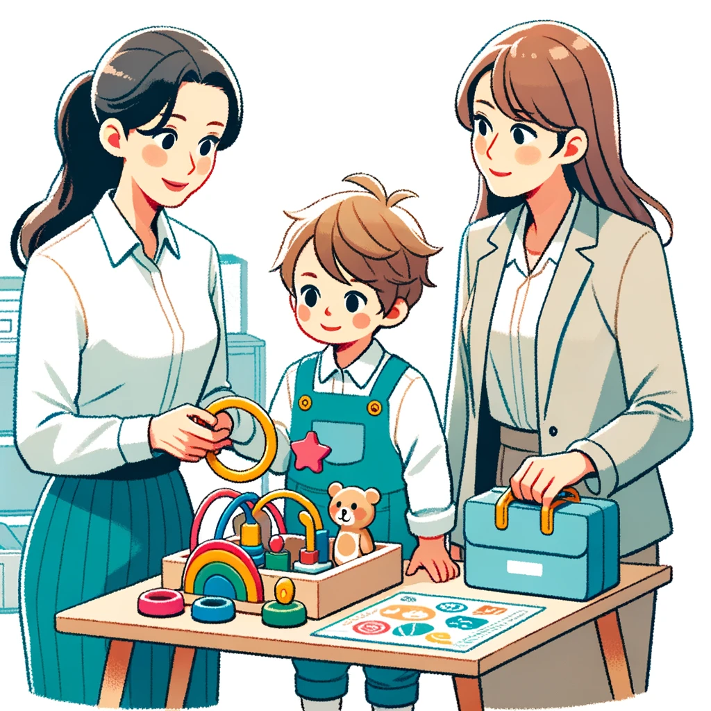 Jeanine White at work with a colleague
